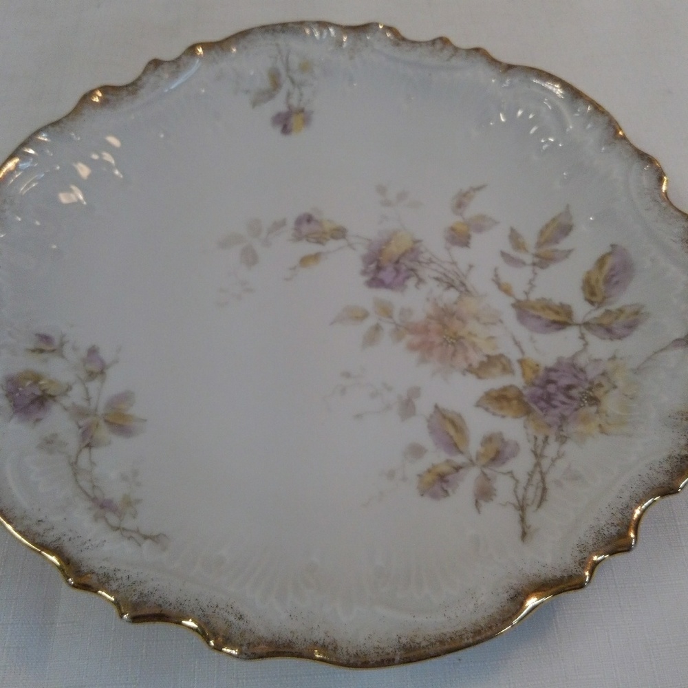 Antique Austria Hand-Painted Decorator Plate - Picture 3 of 5
